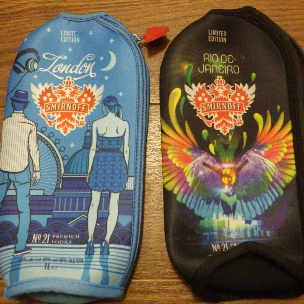Limited Edition Smirnoff Bottle Jacket LOT Rio De